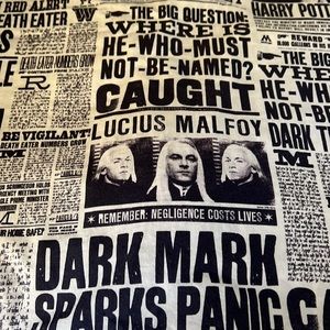 Pottery Barn Kids Harry Potter Daily Prophet Twin Duvet